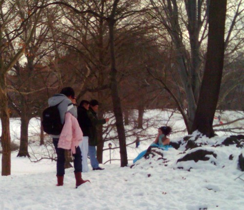 Cold Shoot in Central Park
