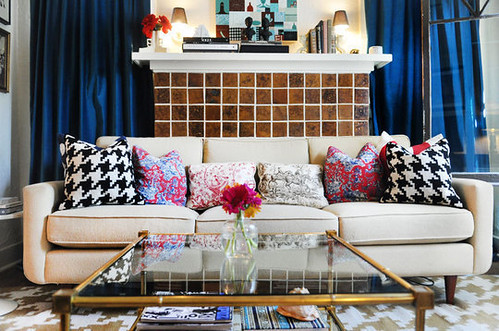 Apartment Therapy Houndstooth Pillows