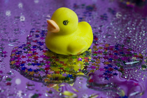 Twinkle Twinkle Little Duck - rubber duck with glitter