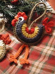 Christmas Rooster Ornament