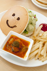 Shrimp & Avocado Pancakes with Wasabi Mayonnaise Sauce, Pancake Days, Harajuku