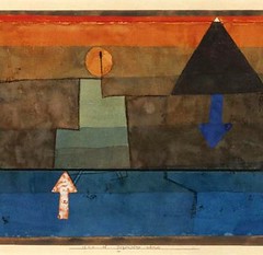 Klee, Paul (1879-1940) - 1924-25 Contrasts in the Evening - Blue and Orange (Sotheby's New York, 2008) par RasMarley