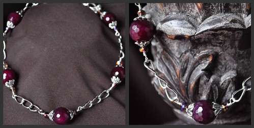 Short Cranberry Quartz Necklace