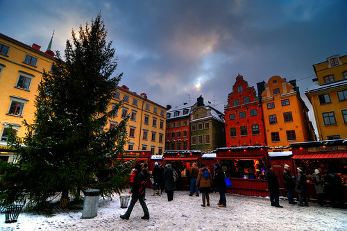 Christmas market in Stockholm (by: Brian Colson, creative commons license)