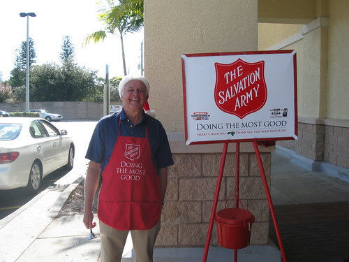 Salvation Army Bell Ringer In Ft Myers
