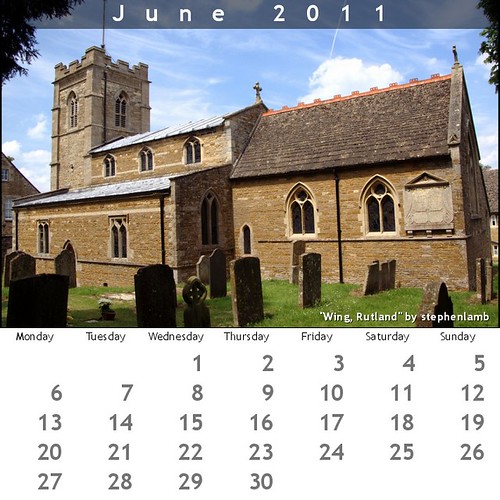 june 2011 calendar uk. June 2011