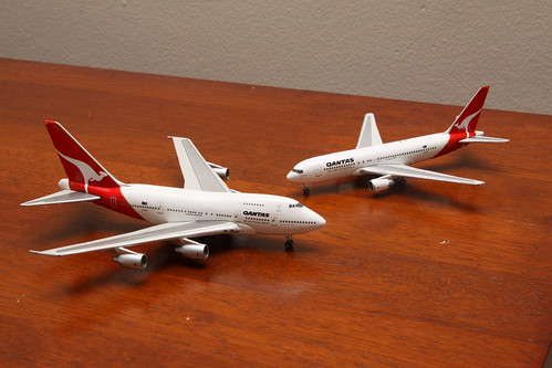 Qantas 747SP VH-EAA and 767-200 VH-EAL