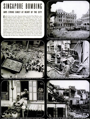 Singapore Bombing - Life Magazine, Feb 2, 1942