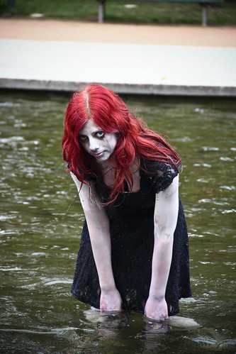 Zombie girl in the water