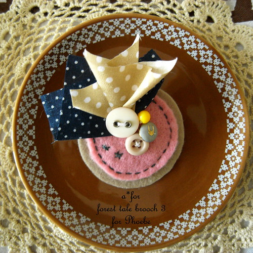 a*for...forest tale brooch 3 (pink)