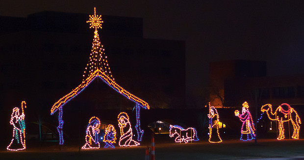 Saint Louis University, in Saint Louis, Missouri, USA - nativity scene