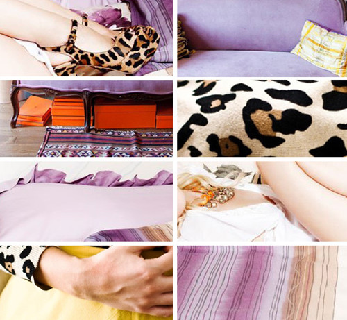 leopard+lilac inspiration clips coco+kelley
