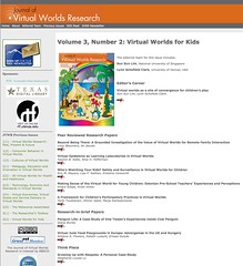 Volume 3, Number 2: Virtual Worlds for Kids