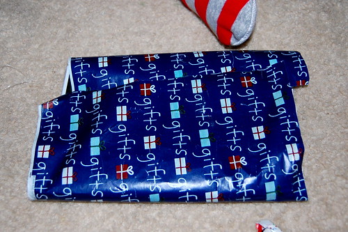 Clark's present to me, he wrapped it himself.