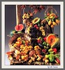 Still life - Composition of fruits & vegetables with precolored waxes