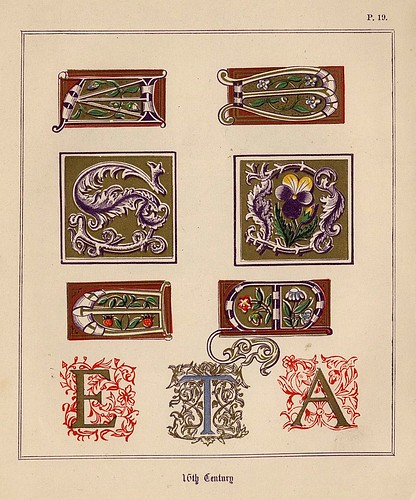 013- Medieval Alphabets and Initials 1886- F.G. Delamotte- Copyright 2006 illuminated-book.com& libros-iluminados.com