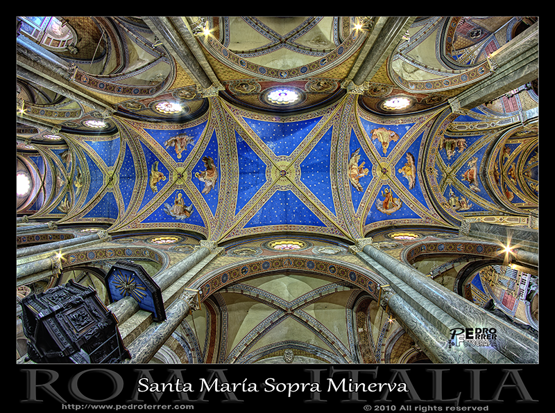 Roma - Santa María Sopra Minerva - Techo