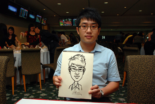 caricature live sketching for Thorn Business Associates Appreciate Night 2011 - 17