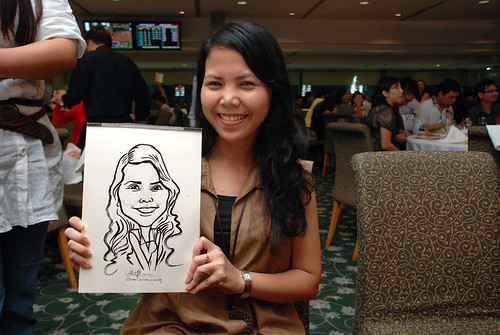 caricature live sketching for Thorn Business Associates Appreciate Night 2011 - 22