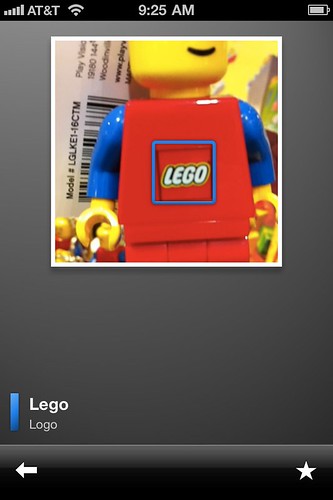 Foto de un muñeco de Lego en Google Goggles
