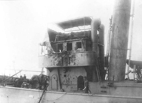 Augusto de Castilho, foto tirada do U-139 após a abordagem