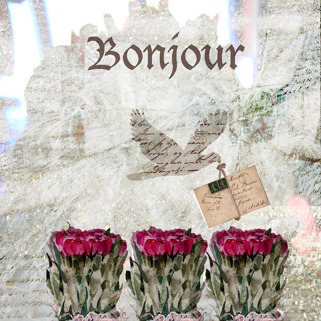 bonjour with french and my twinkle background