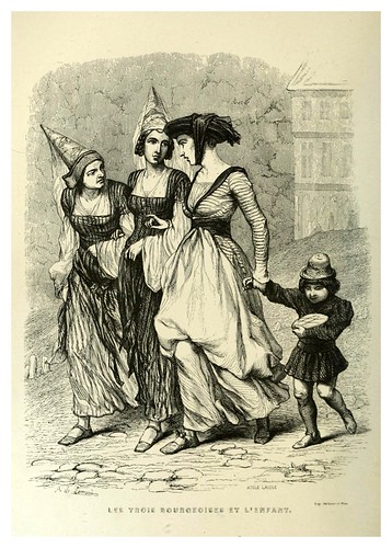 004-Las tres burquesas y el niño-Notre-Dame de Paris 1844- edicion Perrotin Garnier Frères