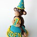 Jayden Mod Monkey Birthday Cake Topper side