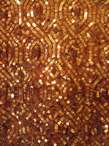 Bronze Vintage Sequin Dress (detail)