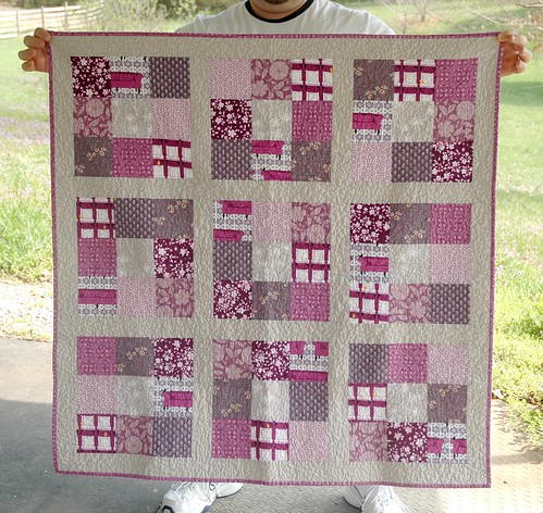 Finished! Purple baby quilt