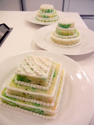 mini tiered cakes
