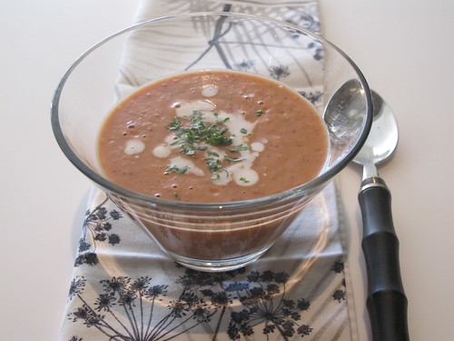 Spicy coconut bean soup