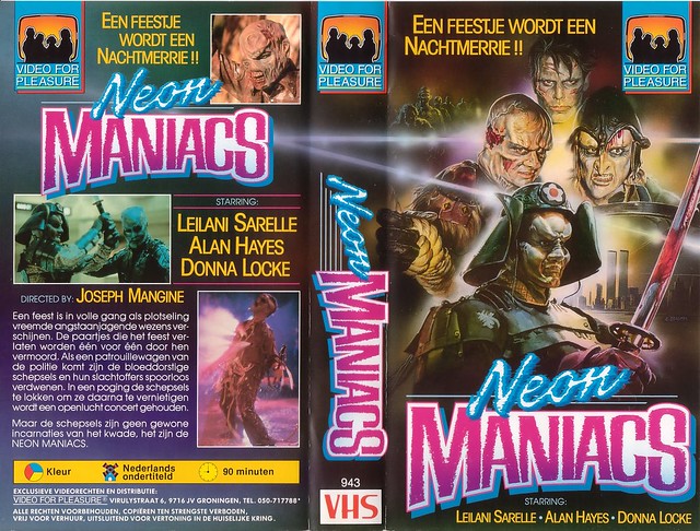 NEON MANIACS (VHS Box Art)