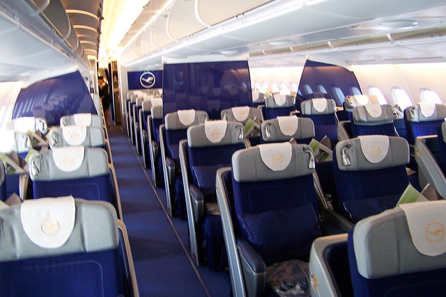 Lufthansa A380 Business Class Cabin