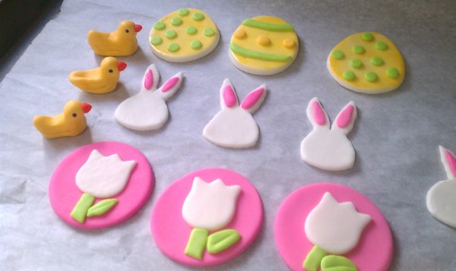 easter cupcakes fondant. Easter fondant cupcake toppers