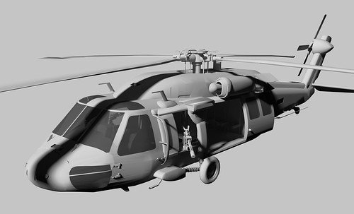 MH60J Black Hawk (clay render) by the other Martin Taylor