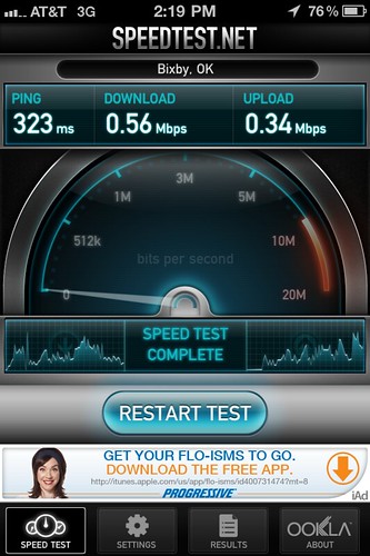 AT&T 3G at my office (iPhone 4)