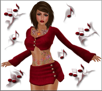 Lolita Dancing In Red