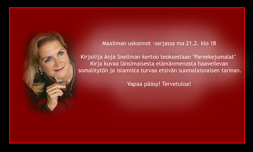 Anja Snellman Entressen kirjastossa 21.2.