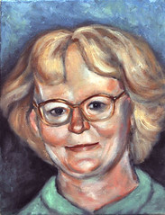 Portrait of my mom by Gayle Bell