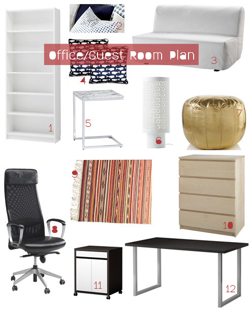 office guest room furniture plan