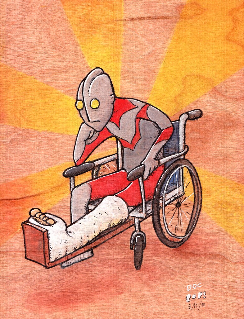"Ultraman and the broken leg"