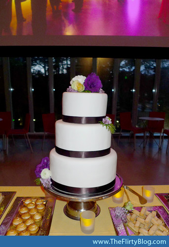 A Classic Wedding Cake with layers of Devils Chocolate and Vanilla Cake