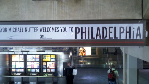 Philly arrival at airport