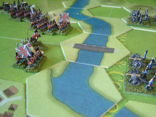 French batteries lay into advancing British