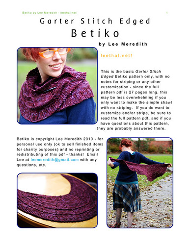 Betiko - Garter Stitch Edged pdf