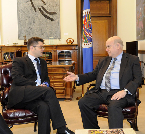 Secretario General de la OEA recibió al Canciller de Serbia