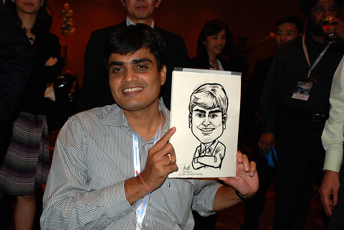Caricature live sketching for EMC APJ Salers Kick Off 2011 - 17