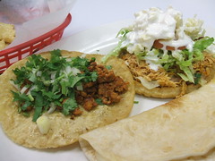 Tacos and quesadilla