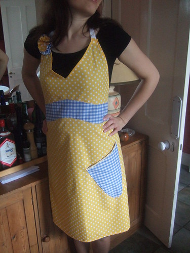vintage apron number three - front
